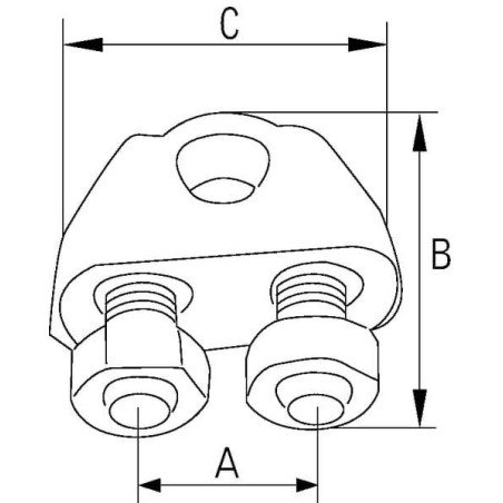 Serre-câbles 14mm UNIVERSEL WL14P001