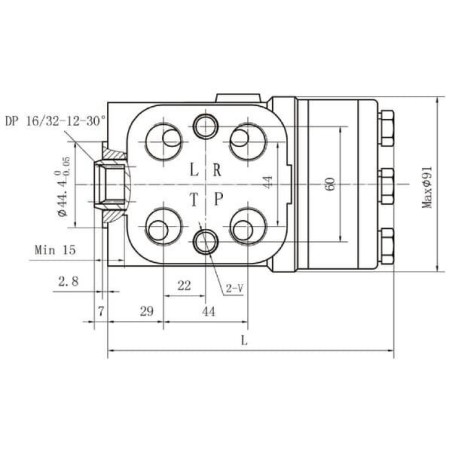 Unité de direction orbitale 125 cm3 GOPART SOSPB125NONGP