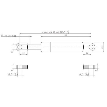 Vérin à gaz STABILUS CA192813