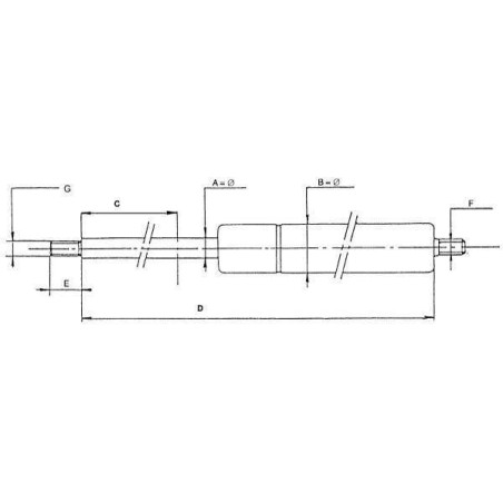 Vérin à gaz STABILUS CA697567