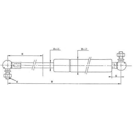 Vérin à gaz STABILUS CA4906DZ