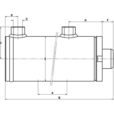 Verin double effet D25-40-100 UNIVERSEL D2540100C